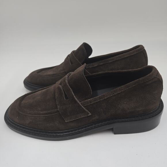Romantic Move Penny Loafers Brown Suede Korean Sz 260 High Quality US 8 Slip On main image 10